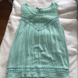 Mint green tank top